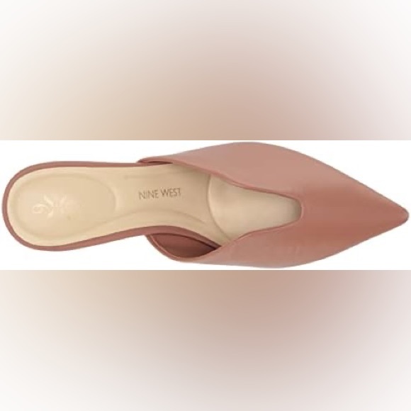 NWOB Nine West Women's Backless Slip on Slides Loafer Shoes Pointed Toe Mules - Picture 5 of 8